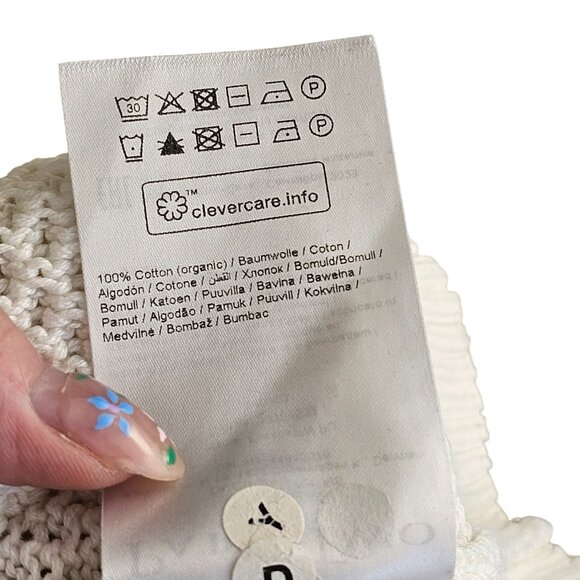 Part Two White Cable Knit Sweater Sz S - Picture 9 of 11